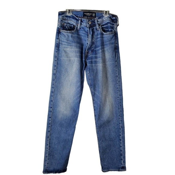 Abercrombie & Fitch Vintage Stretch 90's Straight Denim Jeans Pants Size 28 - Picture 1 of 11